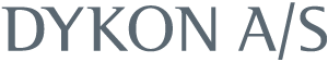 Dykon A/S logo. Klik for at gå til Dykon A/S forside.